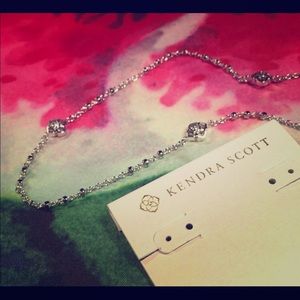 Kendra Scott Rue Long Strand Necklace in Silver